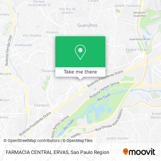 FARMACIA CENTRAL ERVAS map