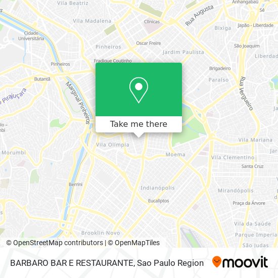 BARBARO BAR E RESTAURANTE map