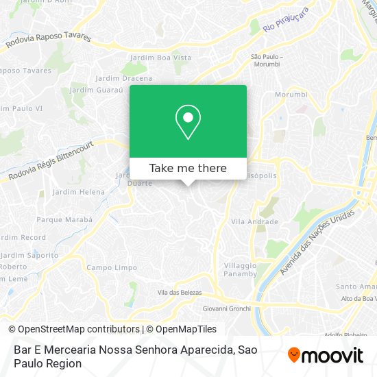 Bar E Mercearia Nossa Senhora Aparecida map