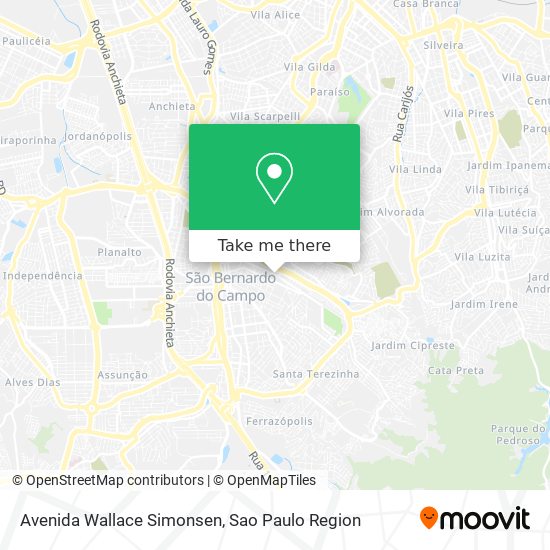 Mapa Avenida Wallace Simonsen