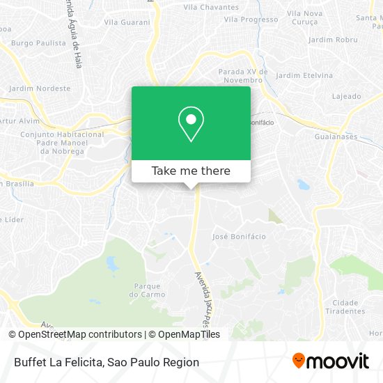 Mapa Buffet La Felicita