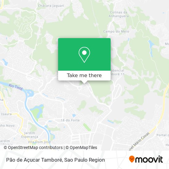 Mapa Pão de Açucar Tamboré