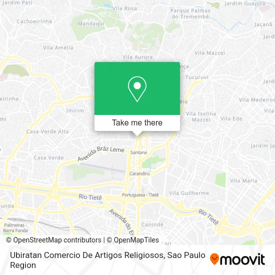 Ubiratan Comercio De Artigos Religiosos map