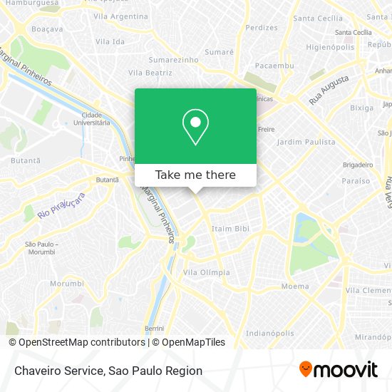 Chaveiro Service map