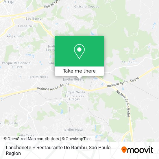 Lanchonete E Restaurante Do Bambu map
