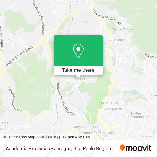 Mapa Academia Pró Físico - Jaraguá