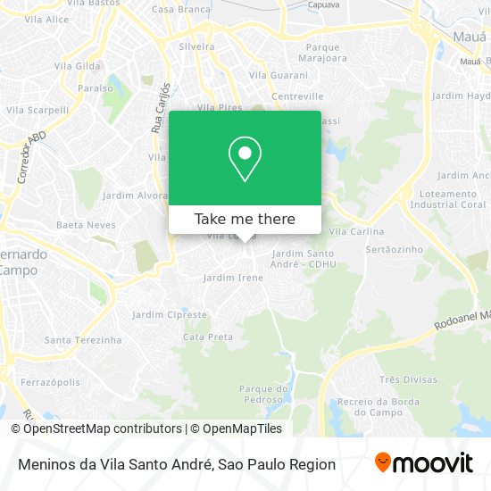 Meninos da Vila Santo André map