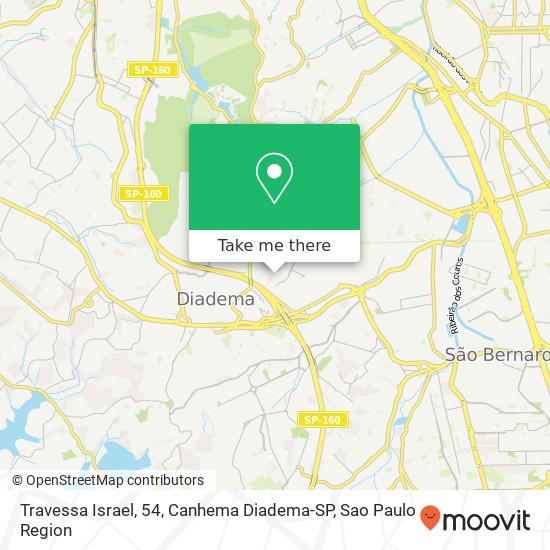 Travessa Israel, 54, Canhema Diadema-SP map