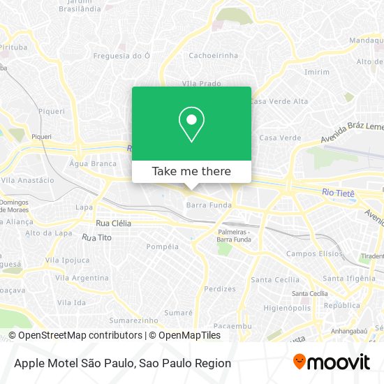 Apple Motel São Paulo map