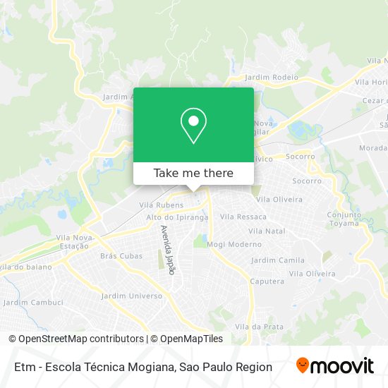 Etm - Escola Técnica Mogiana map