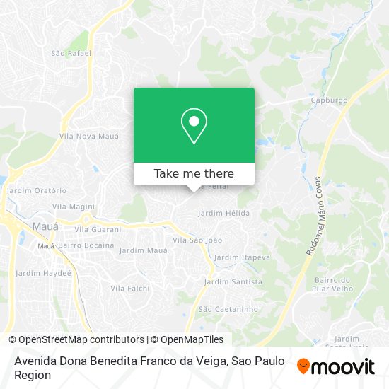 Avenida Dona Benedita Franco da Veiga map