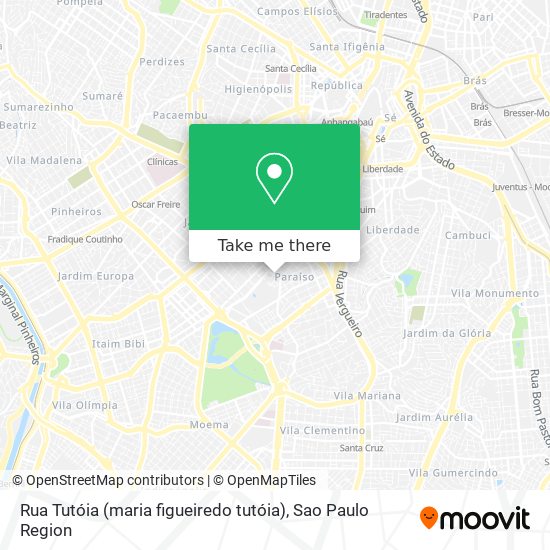 Mapa Rua Tutóia (maria figueiredo tutóia)