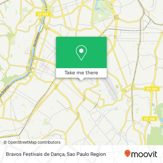 Bravos Festivais de Dança map