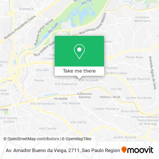 Mapa Av. Amador Bueno da Veiga, 2711