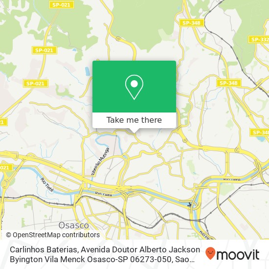 Carlinhos Baterias, Avenida Doutor Alberto Jackson Byington Vila Menck Osasco-SP 06273-050 map