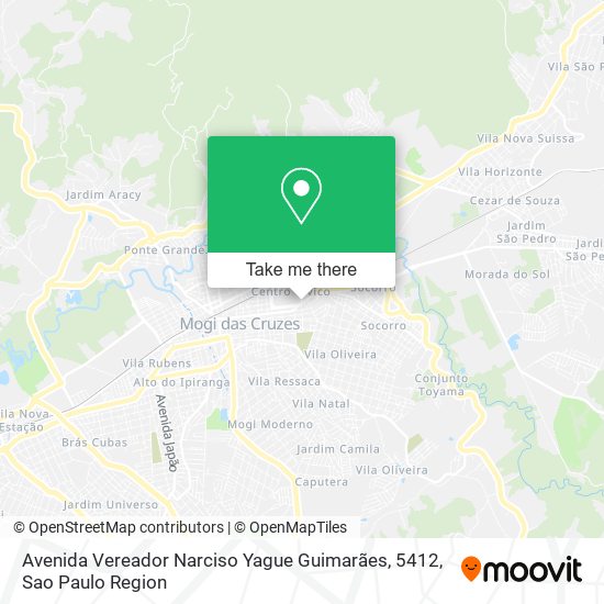 Mapa Avenida Vereador Narciso Yague Guimarães, 5412