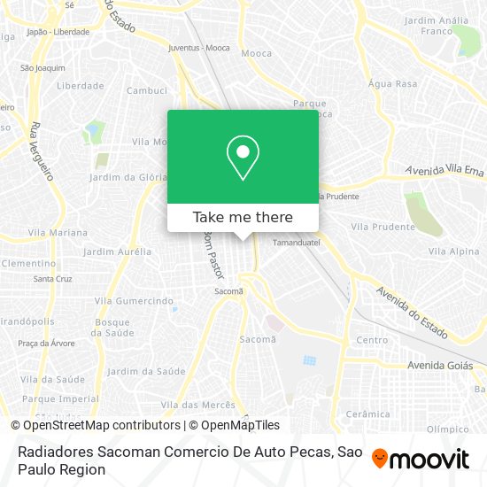 Radiadores Sacoman Comercio De Auto Pecas map