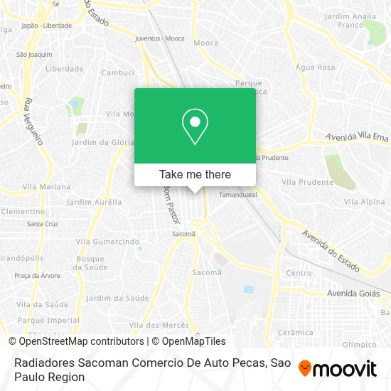 Radiadores Sacoman Comercio De Auto Pecas map