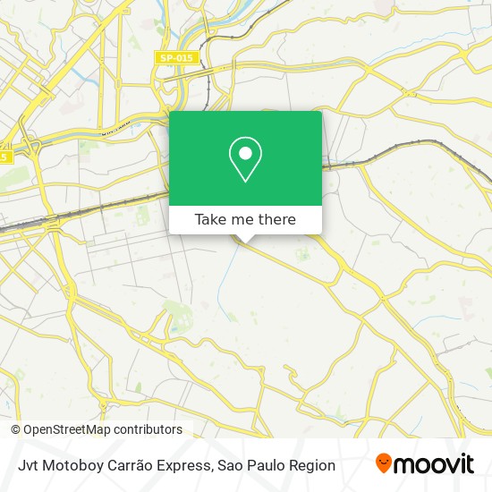 Mapa Jvt Motoboy Carrão Express