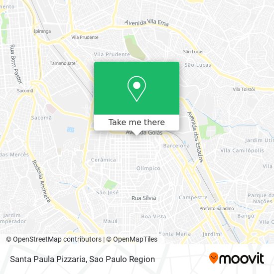 Santa Paula Pizzaria map