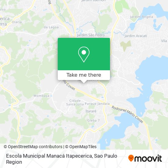 Escola Municipal Manacá Itapecerica map