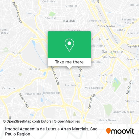 Mapa Imoogi Academia de Lutas e Artes Marciais