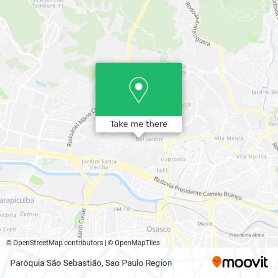 Paróquia São Sebastião map