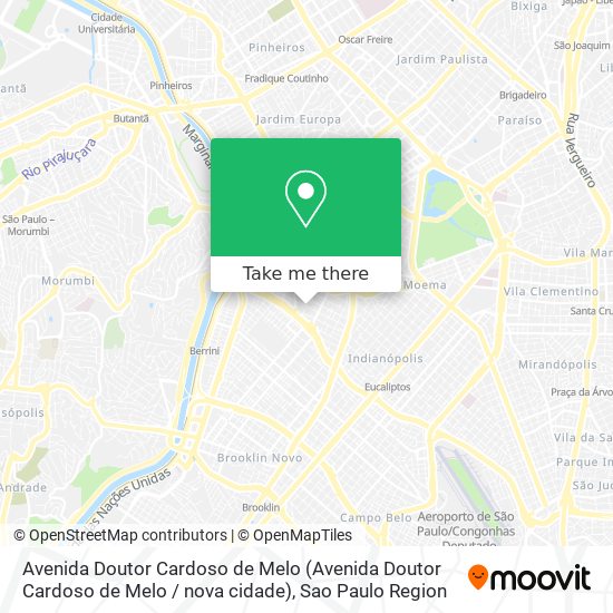 Avenida Doutor Cardoso de Melo (Avenida Doutor Cardoso de Melo / nova cidade) map