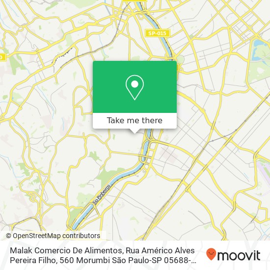 Malak Comercio De Alimentos, Rua Américo Alves Pereira Filho, 560 Morumbi São Paulo-SP 05688-000 map