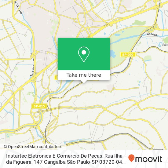 Instartec Eletronica E Comercio De Pecas, Rua Ilha da Figueira, 147 Cangaíba São Paulo-SP 03720-040 map