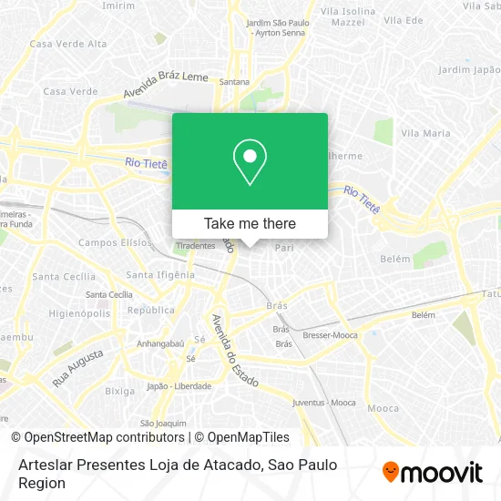 Arteslar Presentes Loja de Atacado map