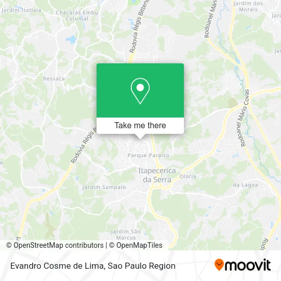 Evandro Cosme de Lima map