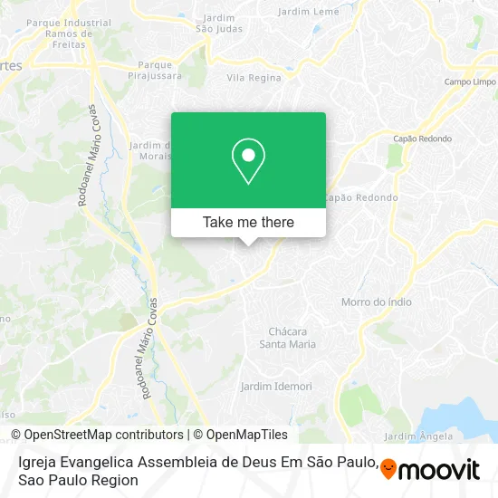 Igreja Evangelica Assembleia de Deus Em São Paulo map