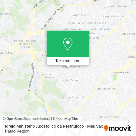 Igreja Ministerio Apostolico da Restituição - Mar map