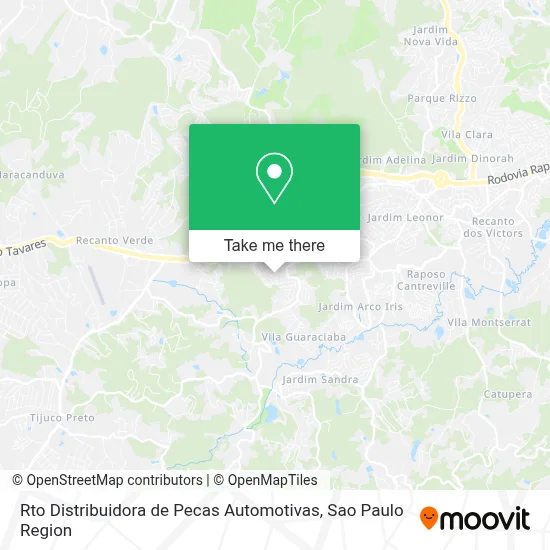 Rto Distribuidora de Pecas Automotivas map