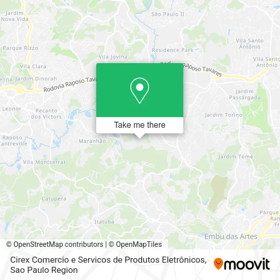 Cirex Comercio e Servicos de Produtos Eletrônicos map
