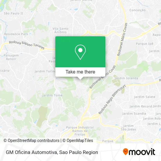 GM Oficina Automotiva map