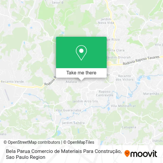 Bela Parua Comercio de Materiais Para Construção map