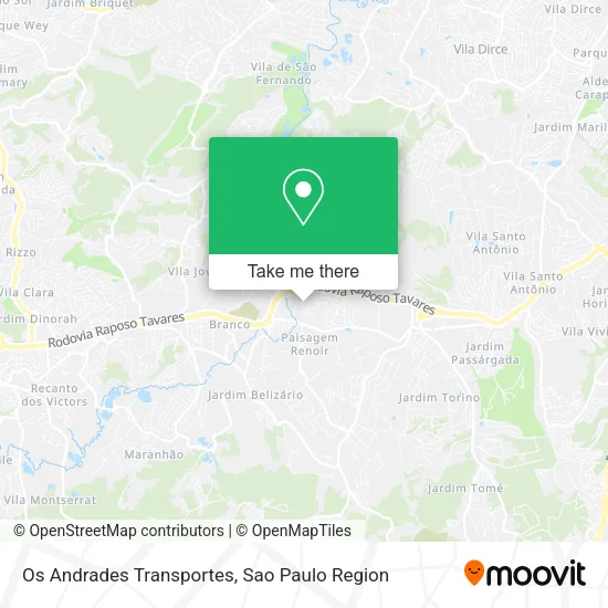 Os Andrades Transportes map