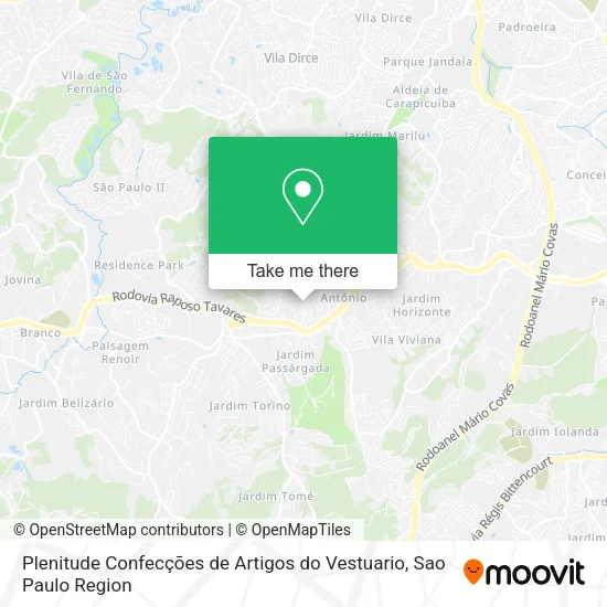 Plenitude Confecções de Artigos do Vestuario map