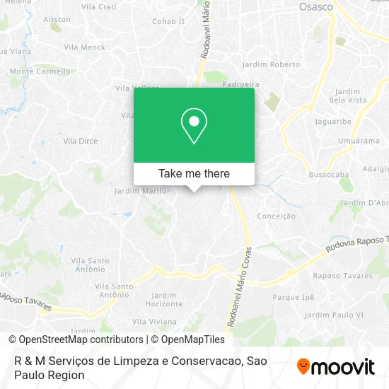 R & M Serviços de Limpeza e Conservacao map