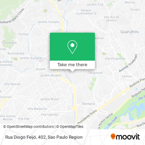 Mapa Rua Diogo Feijó, 402