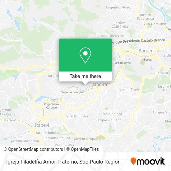 Igreja Filadélfia Amor Fraterno map