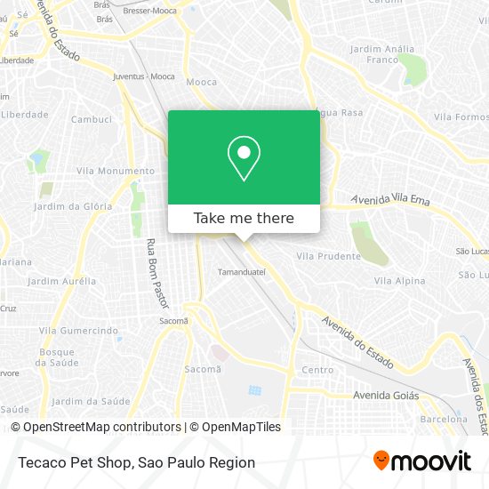 Tecaco Pet Shop map