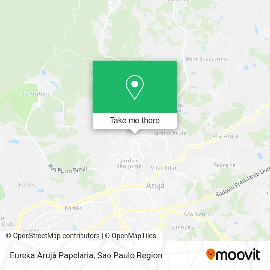 Eureka Arujá Papelaria map