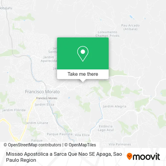 Missao Apostólica a Sarca Que Nao SE Apaga map