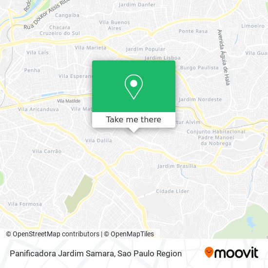 Panificadora Jardim Samara map