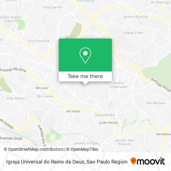 Igreja Universal do Reino de Deus map
