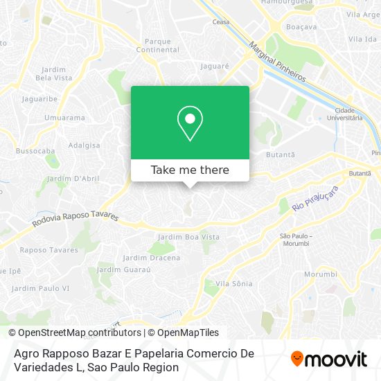 Agro Rapposo Bazar E Papelaria Comercio De Variedades L map