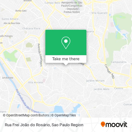 Mapa Rua Frei João do Rosário
